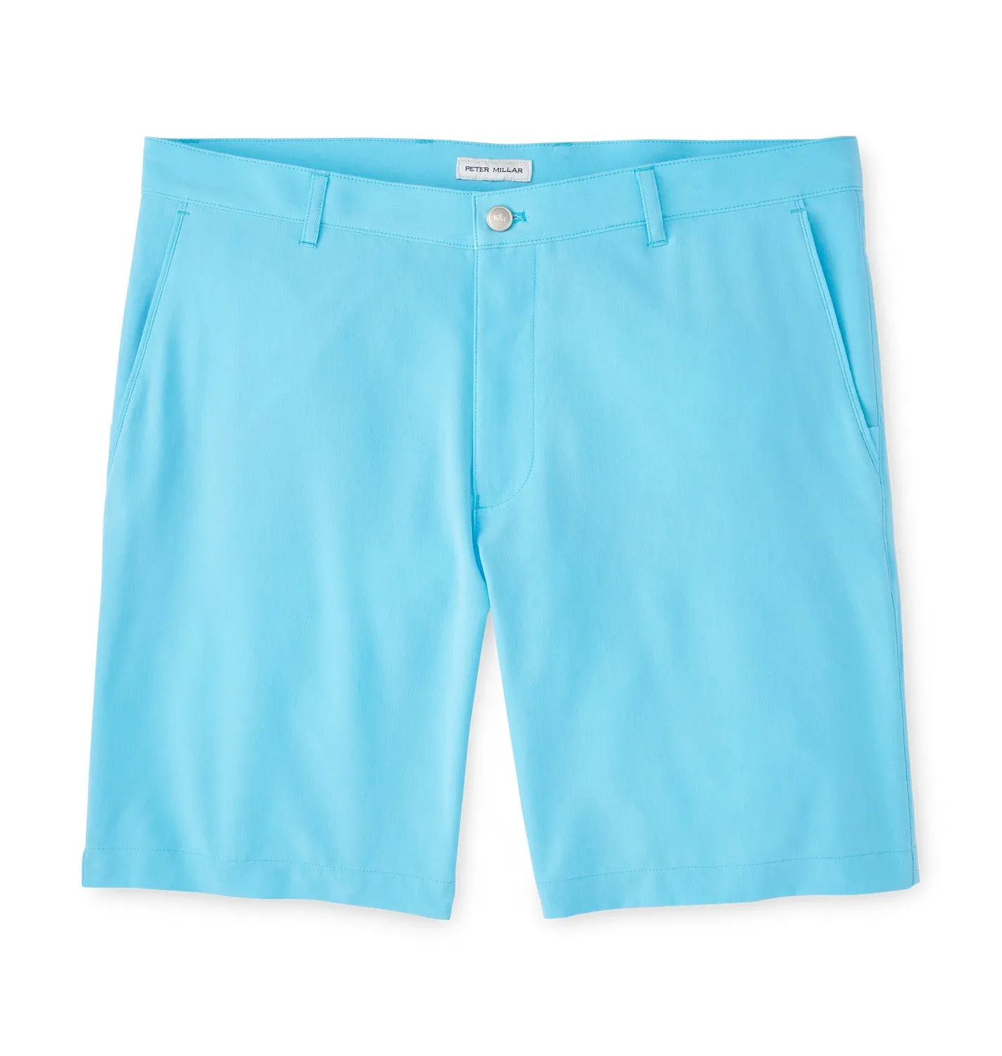 Mens Peter Millar Peter Millar Men's 9-Inch Shackleford Performance Hybrid Shorts - Maya Blue