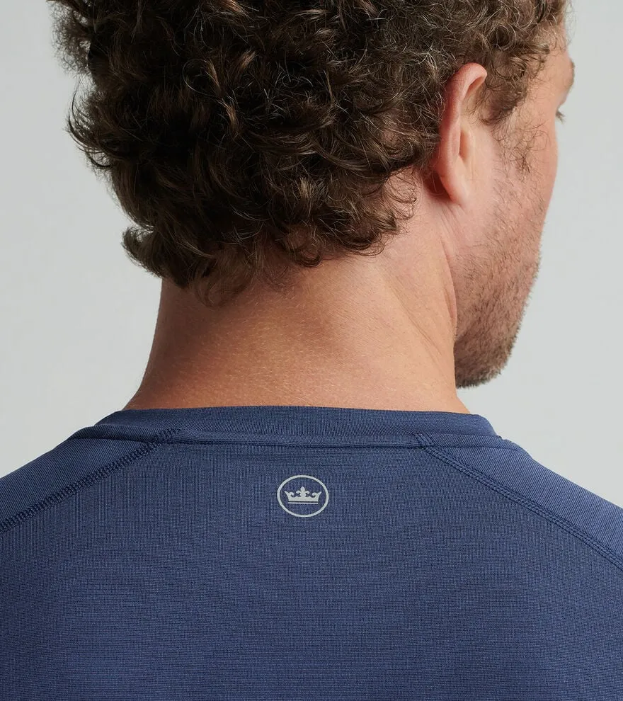 Mens Peter Millar Peter Millar Men's Aurora Performance T-Shirt T-Shirt - Navy