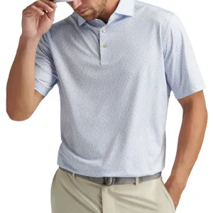 Mens Peter Millar Peter Millar Men's Bright Idea Performance Jersey Polo Shirt - White