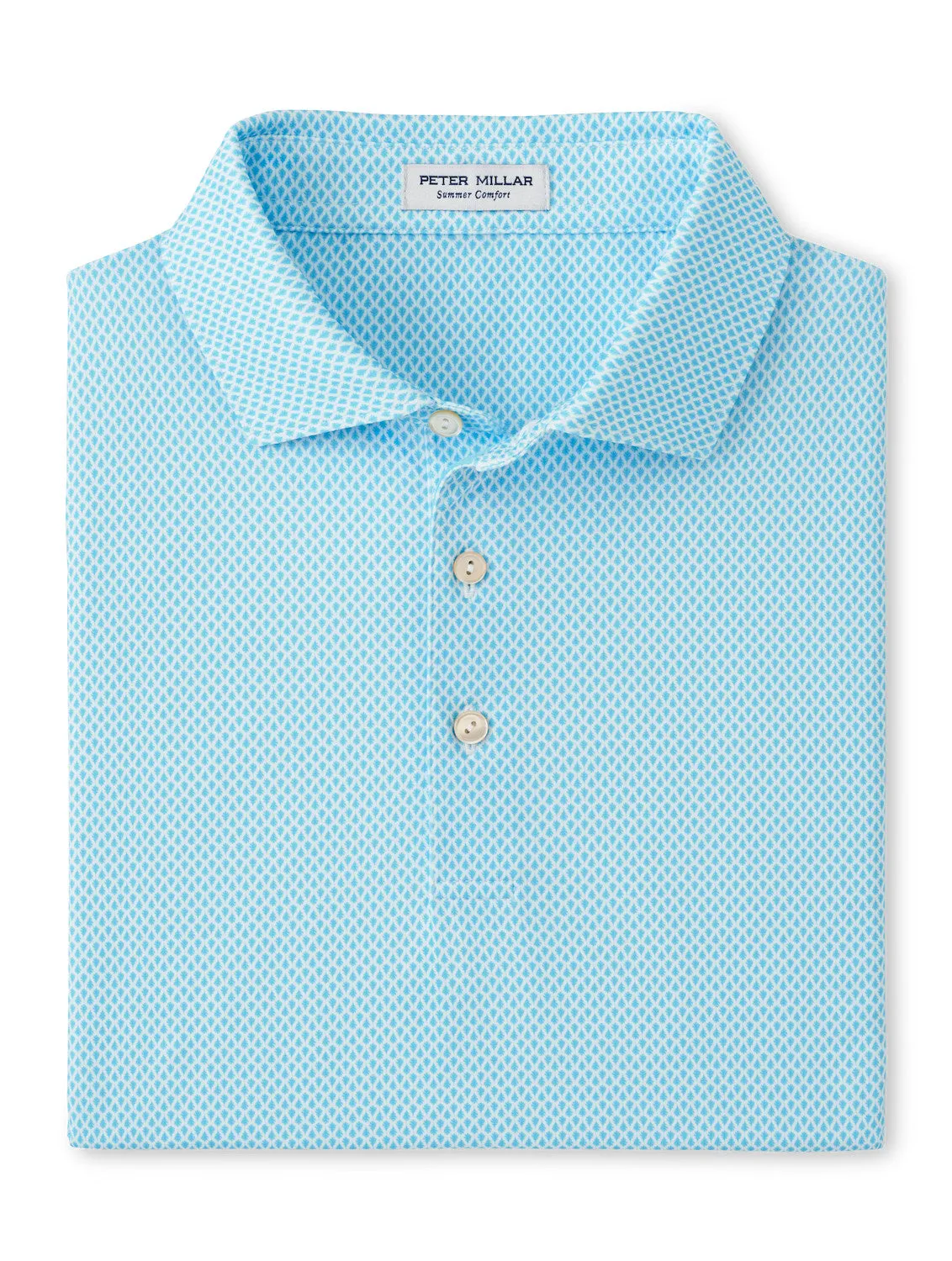 Mens Peter Millar Peter Millar Men's City Of Oaks Performance Jersey Polo Shirt - White