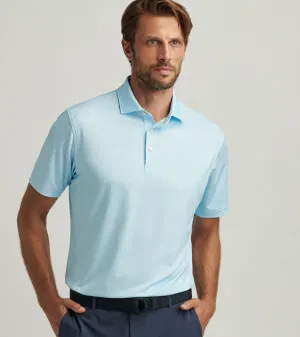 Mens Peter Millar Peter Millar Men's City Of Oaks Performance Jersey Polo Shirt - White