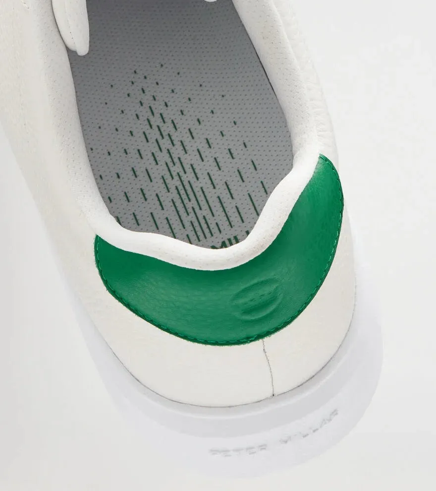 Mens Peter Millar Peter Millar Men's Drift Leather Hybrid Course Shoes - White/Fairway