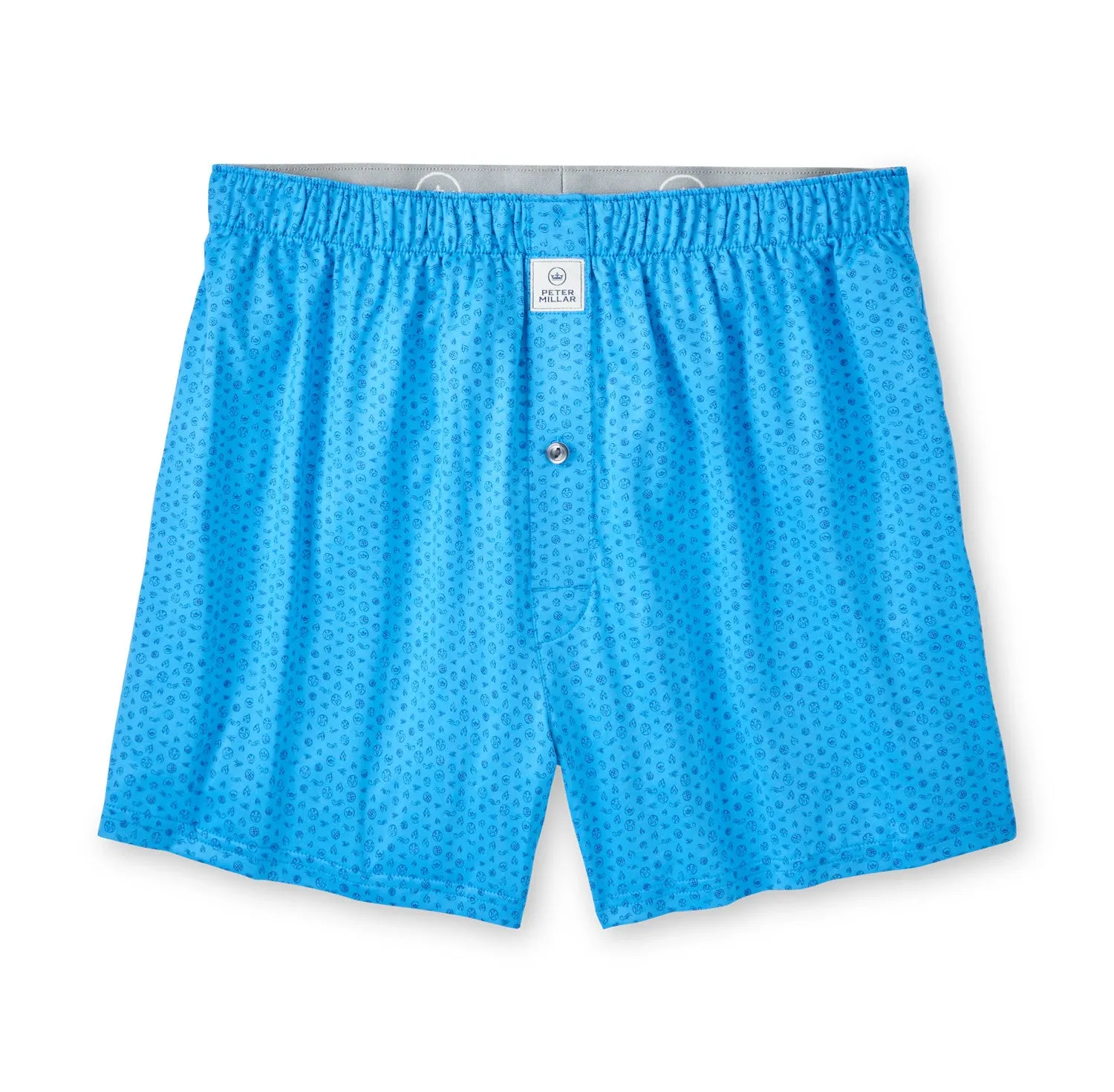 Mens Peter Millar Peter Millar Men's Elements Performance Boxers - Riverbed