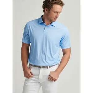 Mens Peter Millar Peter Millar Men's Featherweight Nautical Knots Polo Shirt - Cottage Blue