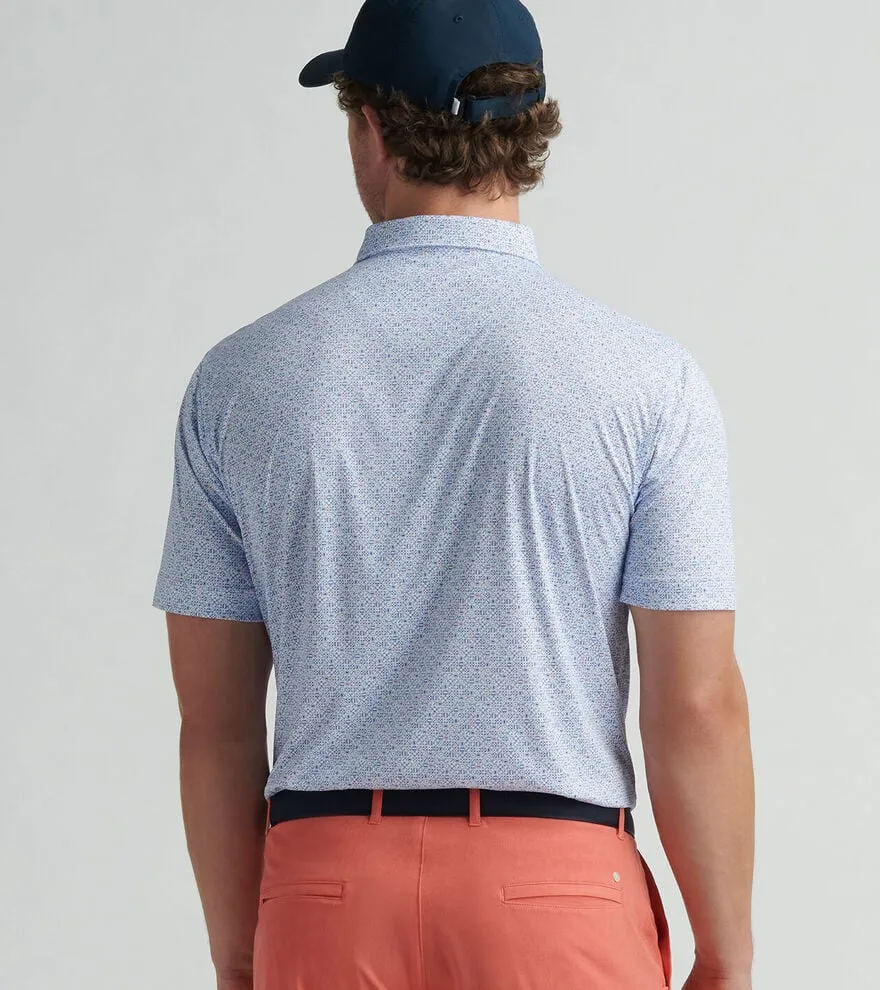Mens Peter Millar Peter Millar Men's Featherweight No Dice Polo Shirt - White