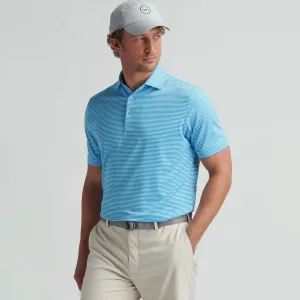 Mens Peter Millar Peter Millar Men's Hales Performance Jersey Polo Shirt - Riverbed