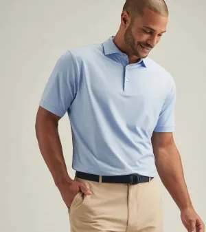 Mens Peter Millar Peter Millar Men's Jubilee Performance Jersey Polo Shirt - Blue Fade