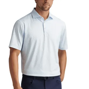 Mens Peter Millar Peter Millar Men's Lacrosse Performance Jersey Polo Shirt - White
