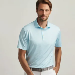 Mens Peter Millar Peter Millar Men's Mezcal Performance Jersey Polo Shirt - White