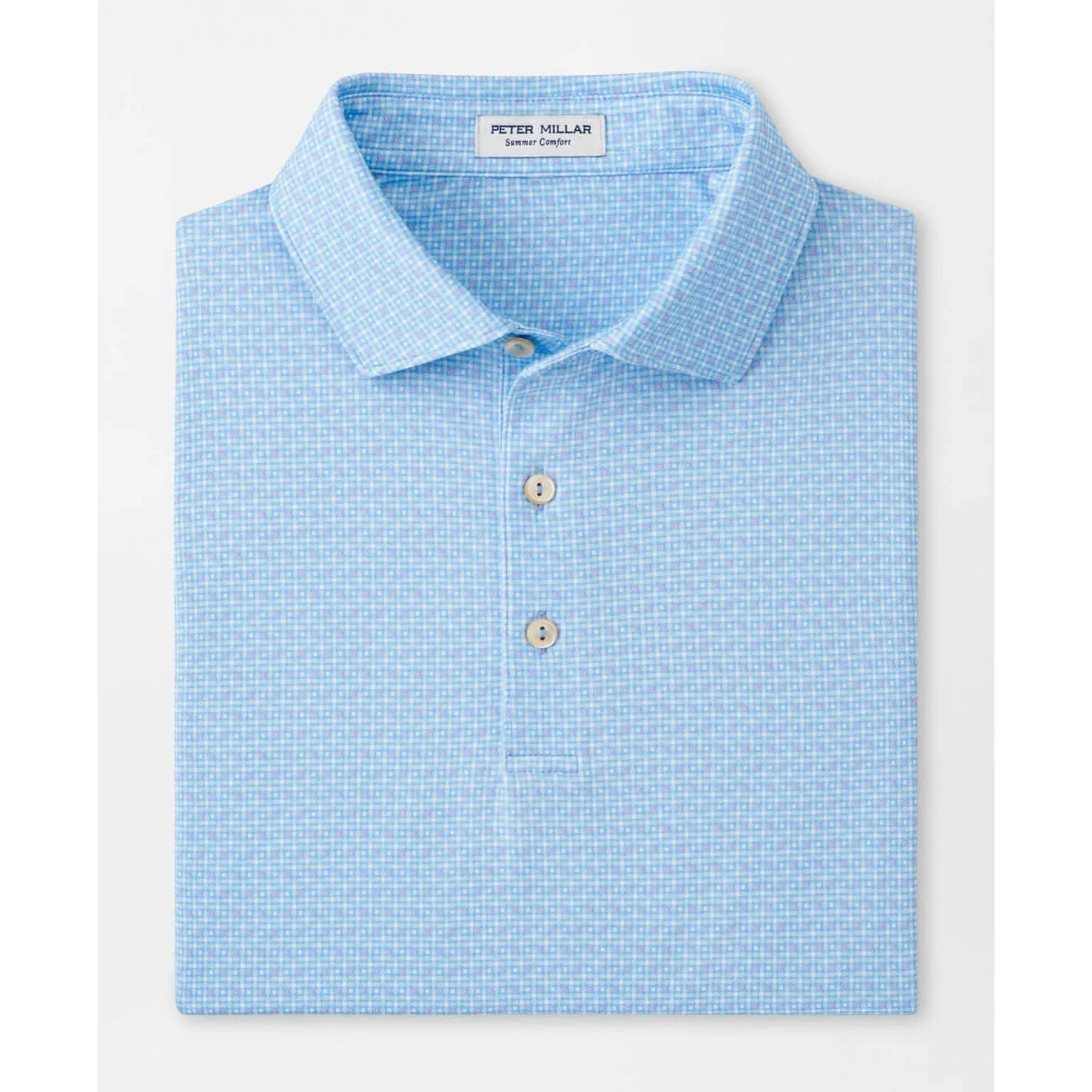 Mens Peter Millar Peter Millar Men's Vega Performance Jersey Polo Shirt - White