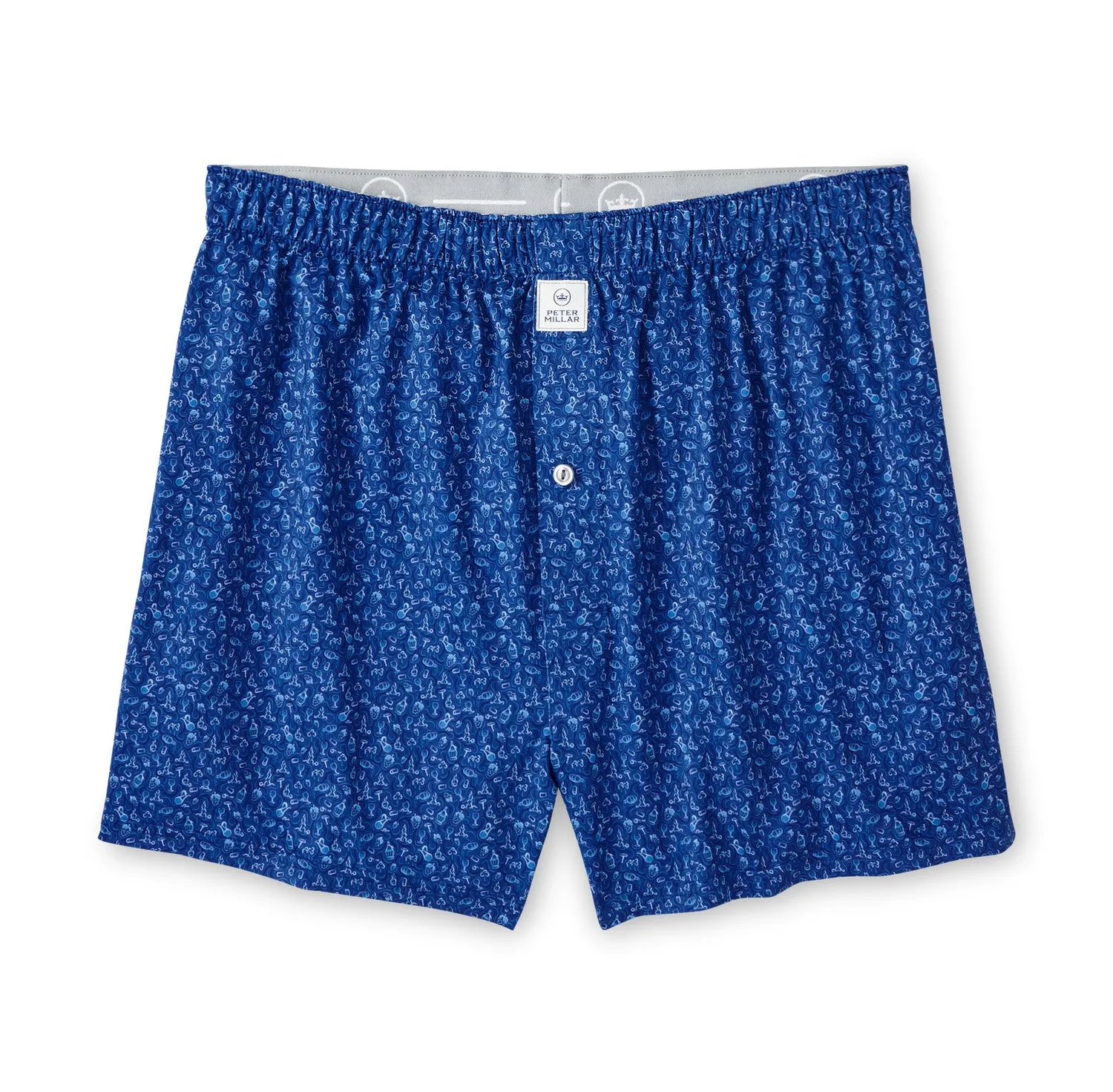 Mens Peter Millar Peter Millar Men's Wine Country Performance Boxers - Sport Navy