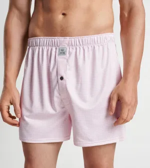 Mens Peter Millar Peter Millar Nebraska Printed Gingham Boxers - Palmer Pink*