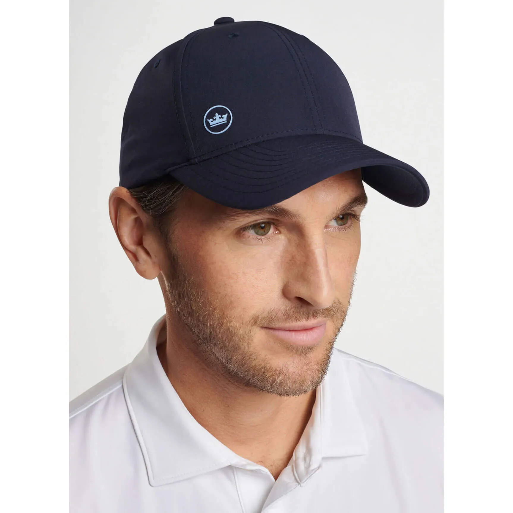 Mens Peter Millar Peter Millar Off-Set Crown Performance Hat - Navy