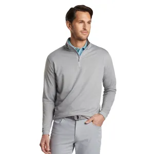 Mens Peter Millar Peter Millar Perth Mélange Performance 1/4 Zip Sweater - Gale Grey*