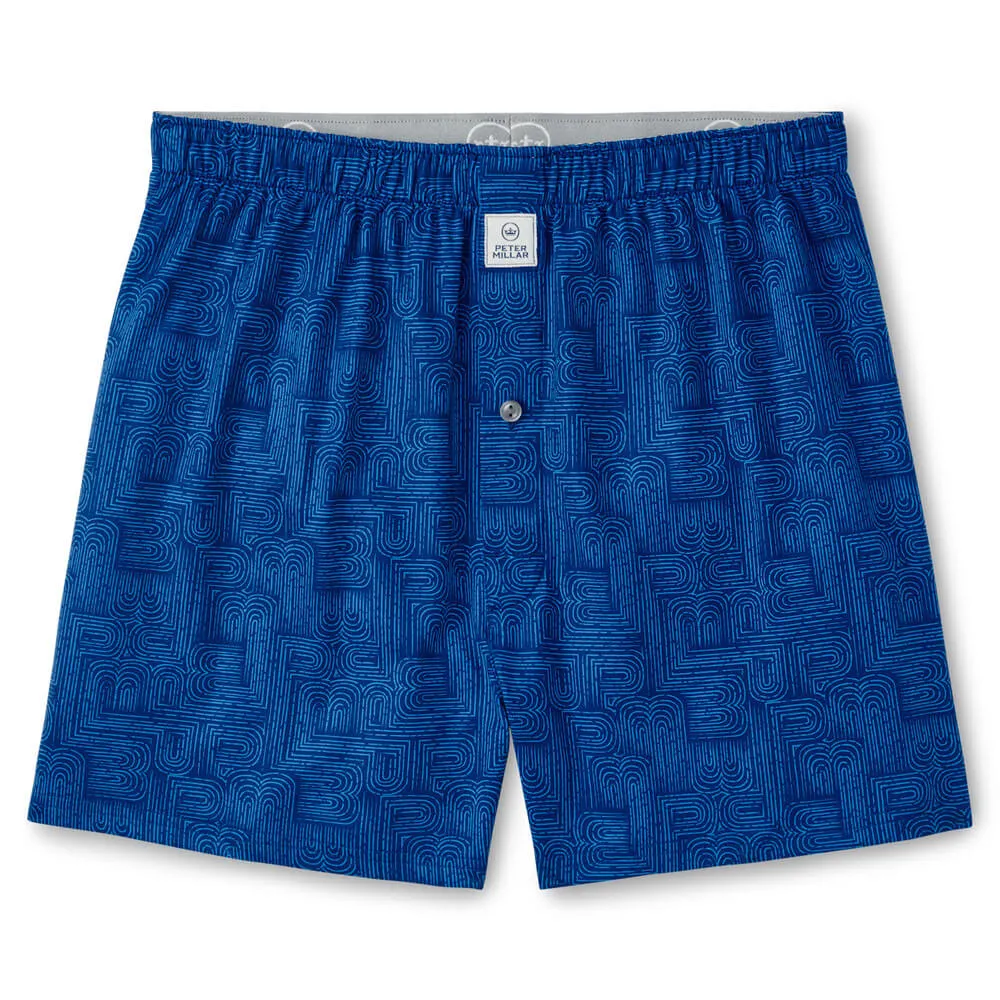 Mens Peter Millar Peter Millar Pm Maze Performance Boxers - Sport Navy