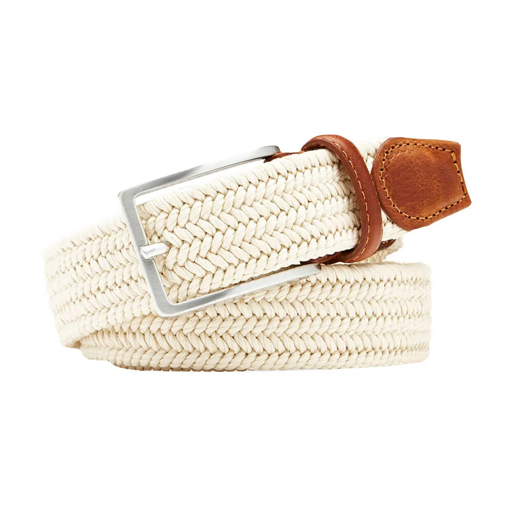 Mens Peter Millar Peter Millar Waxed Braided Belt - Stone*