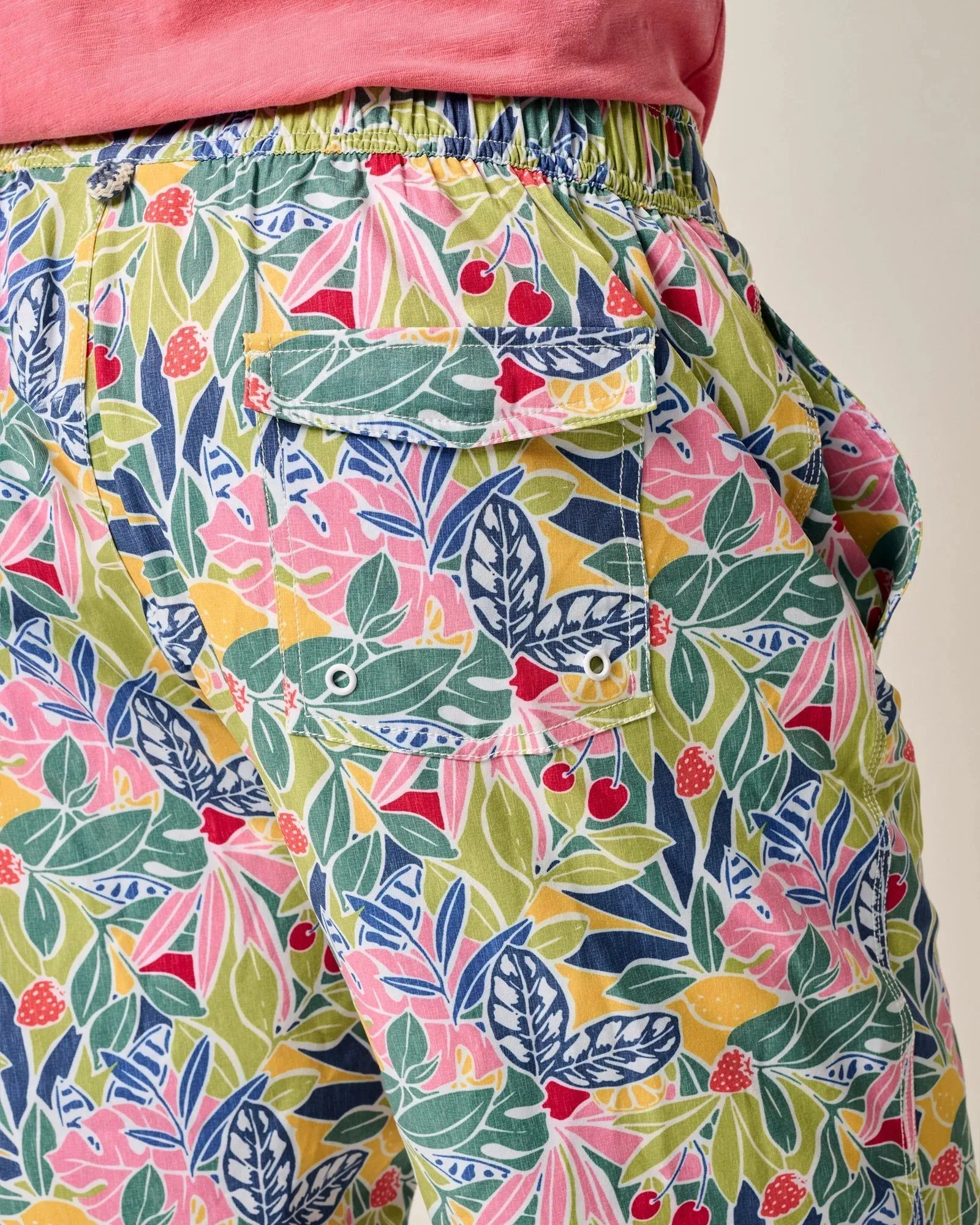 Mens Tori Richard Johnnie-O 7-Inch Zest Swim Trunks - Lake