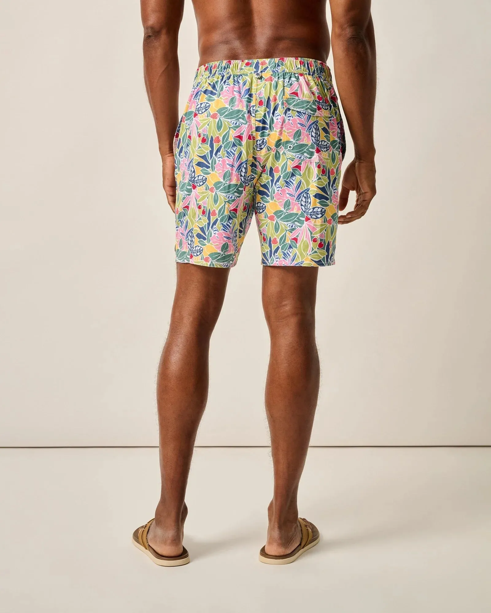 Mens Tori Richard Johnnie-O 7-Inch Zest Swim Trunks - Lake