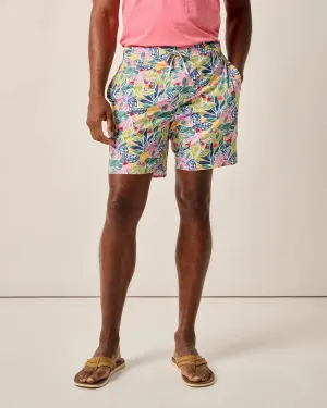 Mens Tori Richard Johnnie-O 7-Inch Zest Swim Trunks - Lake