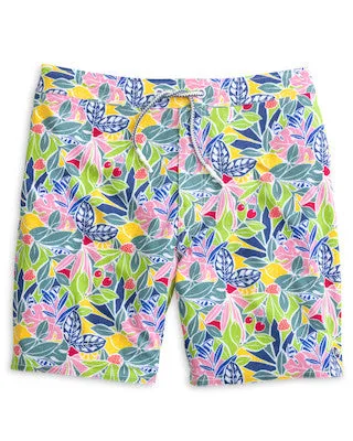 Mens Tori Richard Johnnie-O 7-Inch Zest Swim Trunks - Lake