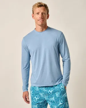 Mens Tori Richard Johnnie-O Basin Prep-Formance Long Sleeve T-Shirt - Tide