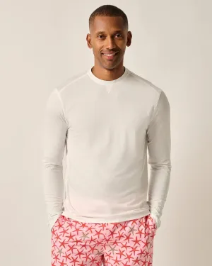 Mens Tori Richard Johnnie-O Basin Prep-Formance Long Sleeve T-Shirt - White