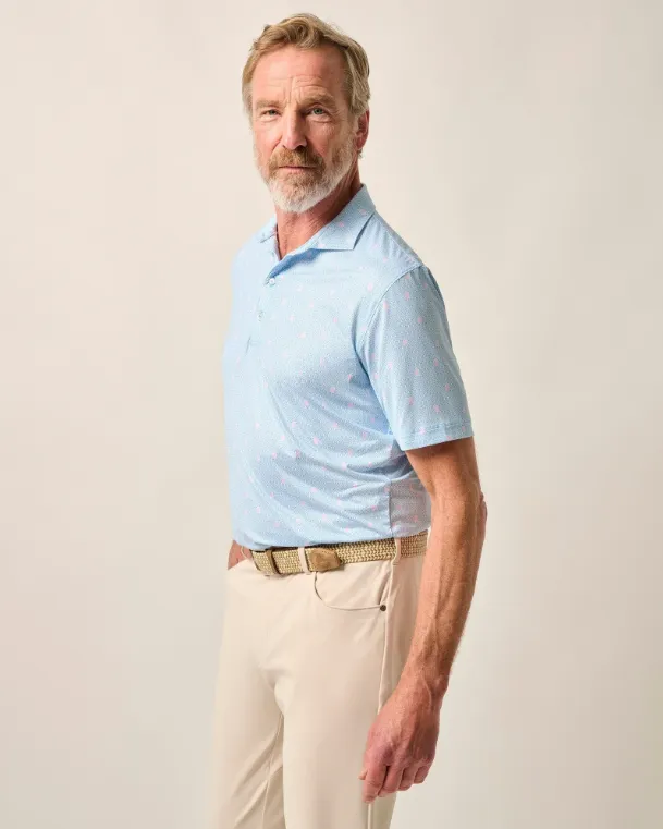 Mens Tori Richard Johnnie-O Bears Featherweight Polo Shirt - Majorca