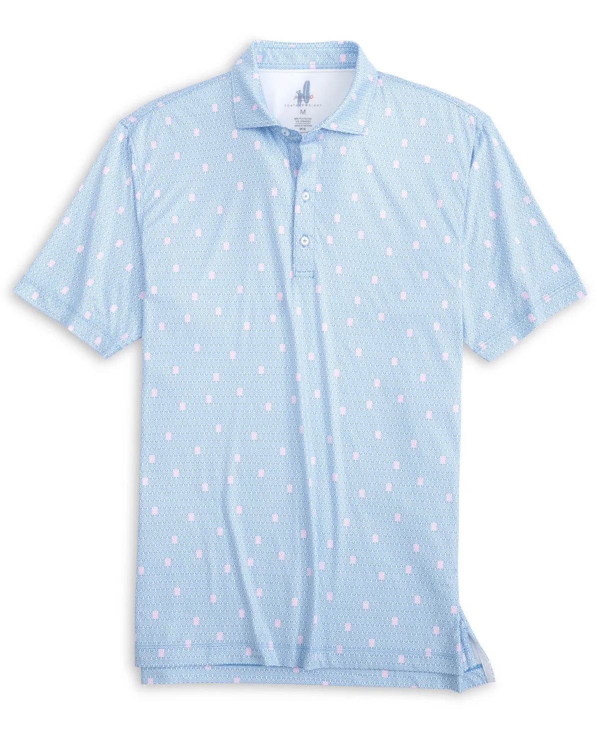 Mens Tori Richard Johnnie-O Bears Featherweight Polo Shirt - Majorca