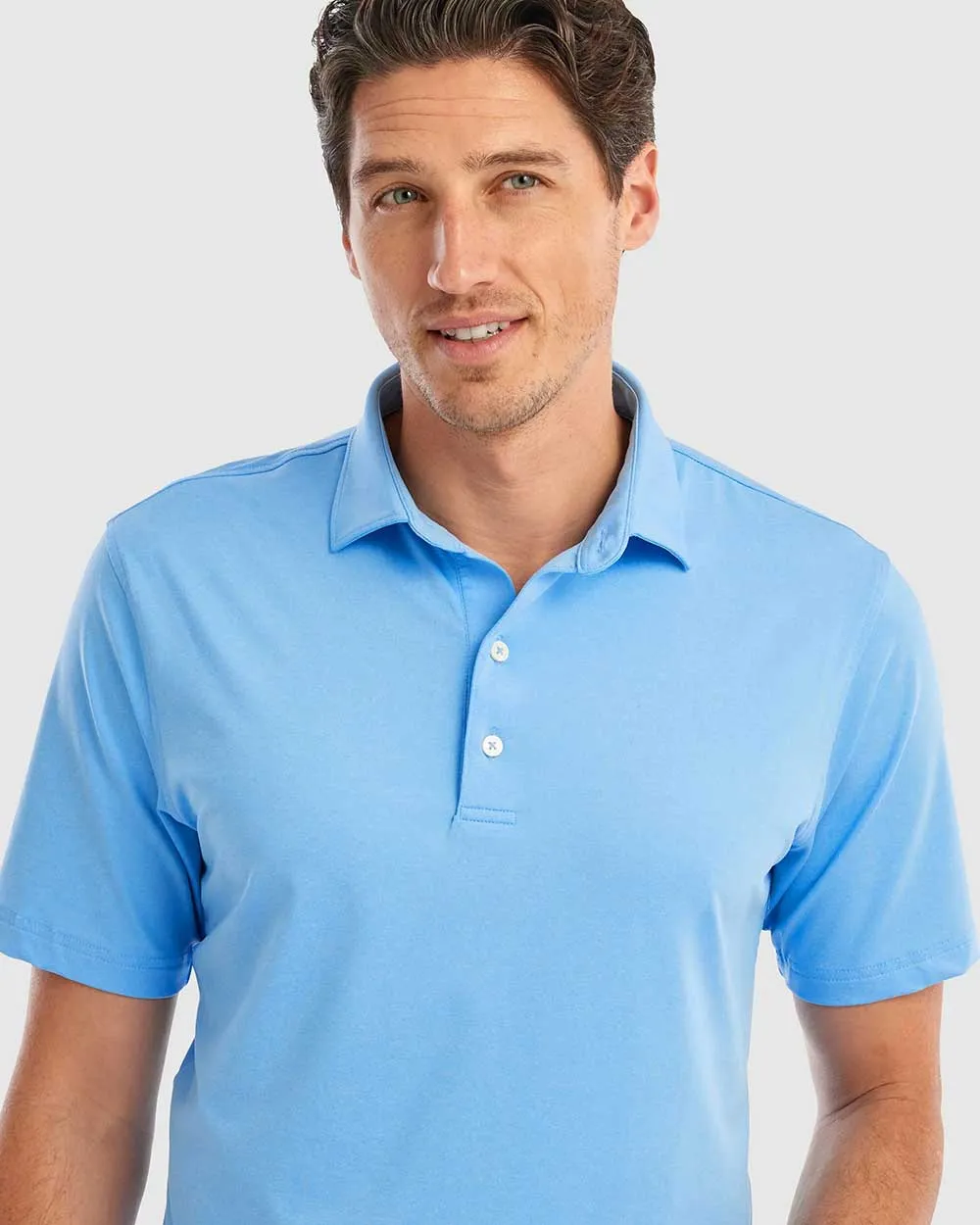 Mens Tori Richard Johnnie-O Birdie Prep-Formance Polo Shirt - Maliblu