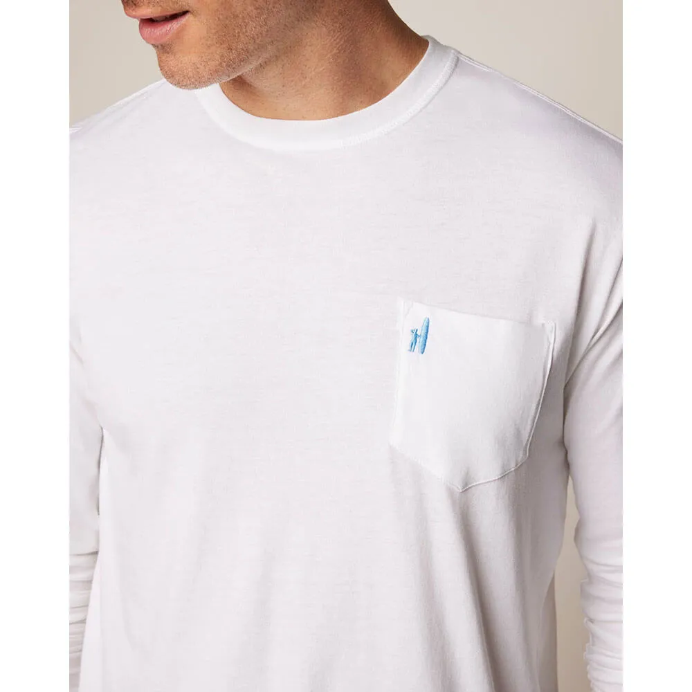 Mens Tori Richard Johnnie-O Brennan 2.0 Long Sleeve T-Shirt - White*