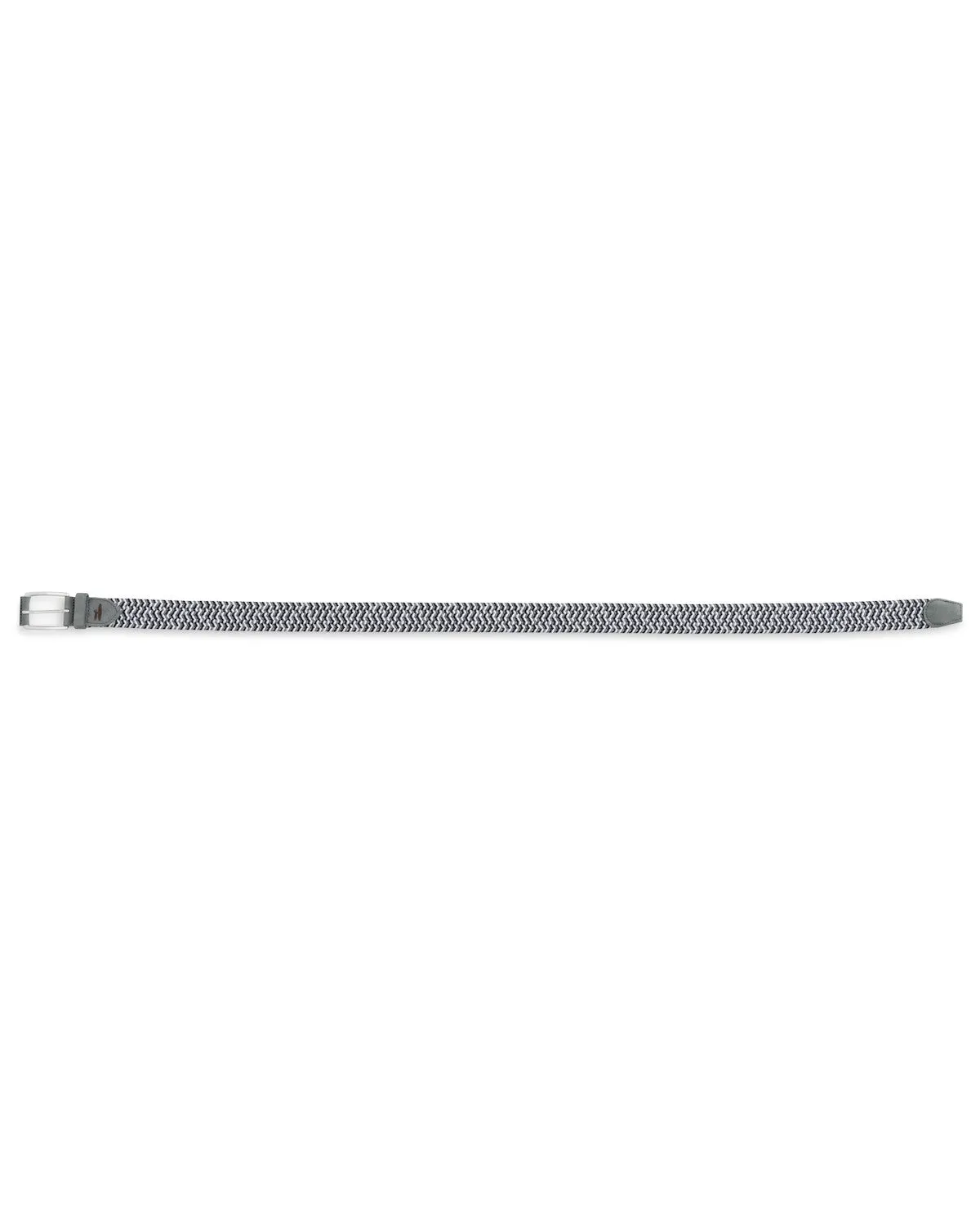 Mens Tori Richard Johnnie-O Cotton Stretch Belt - Black/Light Gray