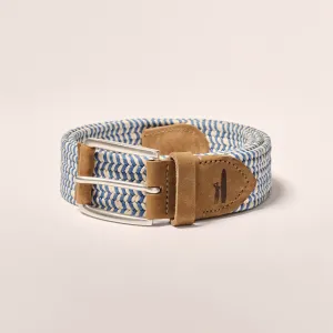 Mens Tori Richard Johnnie-O Cotton Stretch Belt - Sand