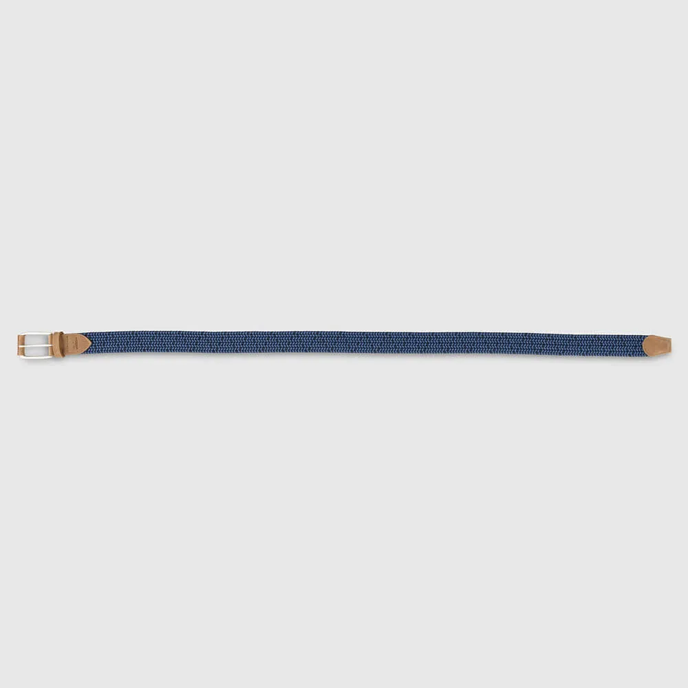 Mens Tori Richard Johnnie-O Cotton Stretch Belt - Twilight