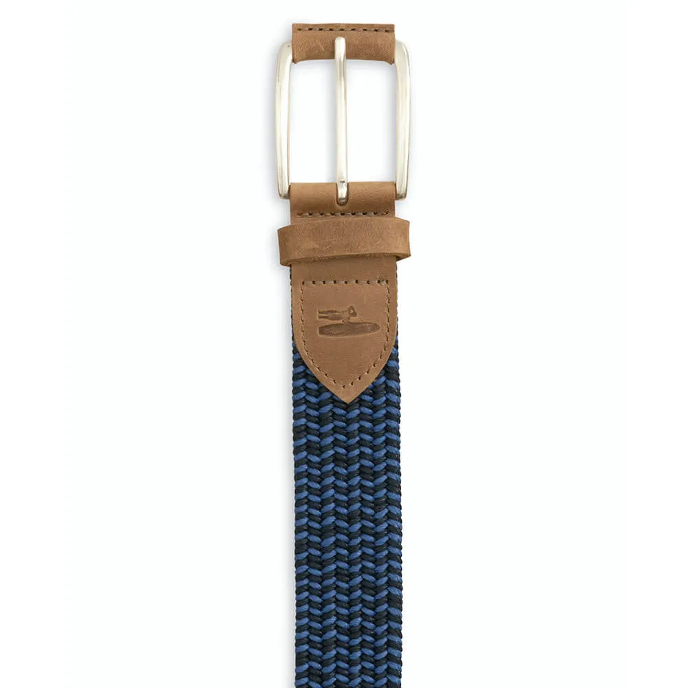 Mens Tori Richard Johnnie-O Cotton Stretch Belt - Twilight