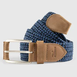Mens Tori Richard Johnnie-O Cotton Stretch Belt - Twilight