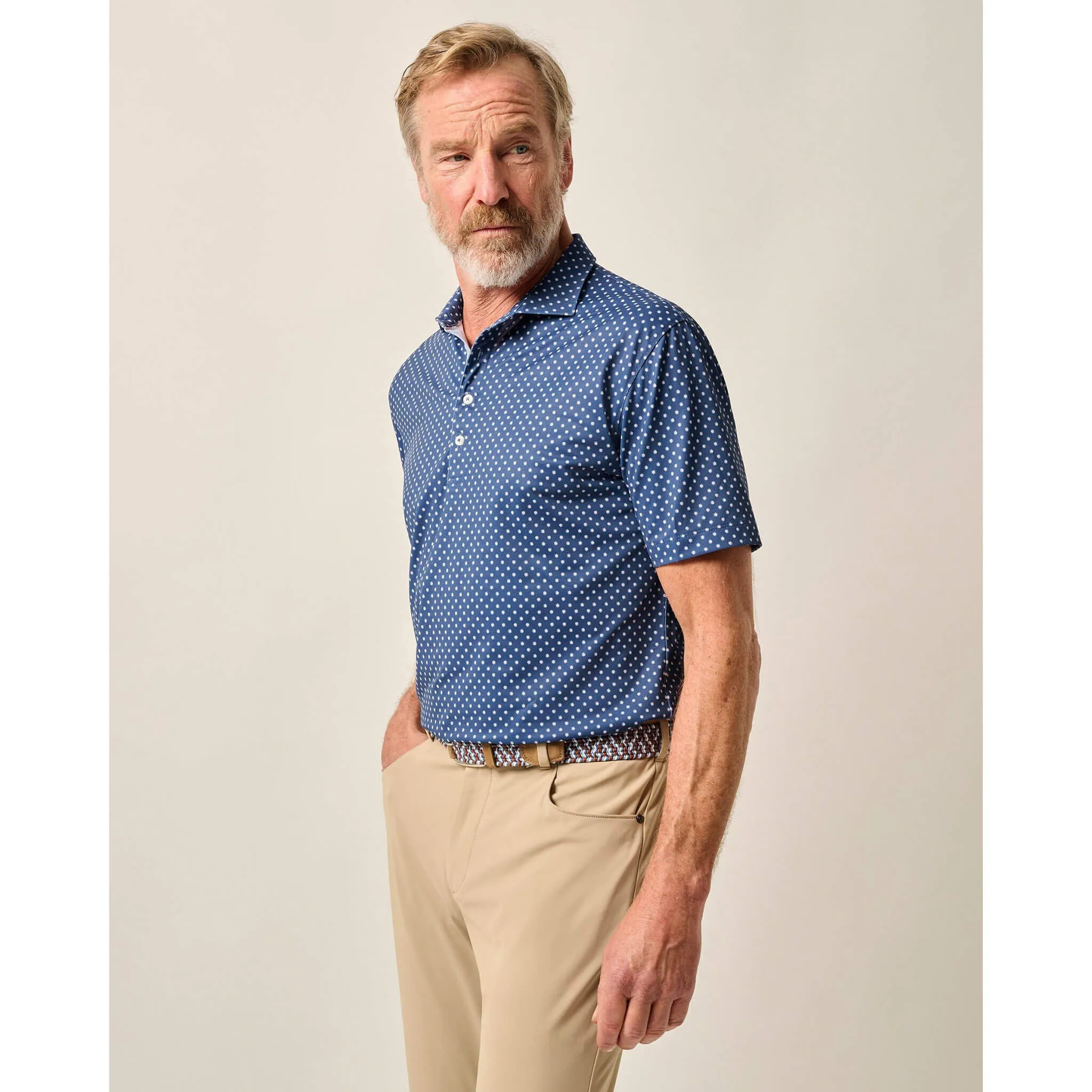 Mens Tori Richard Johnnie-O Daisy Prep-Formance Polo Shirt - Lake