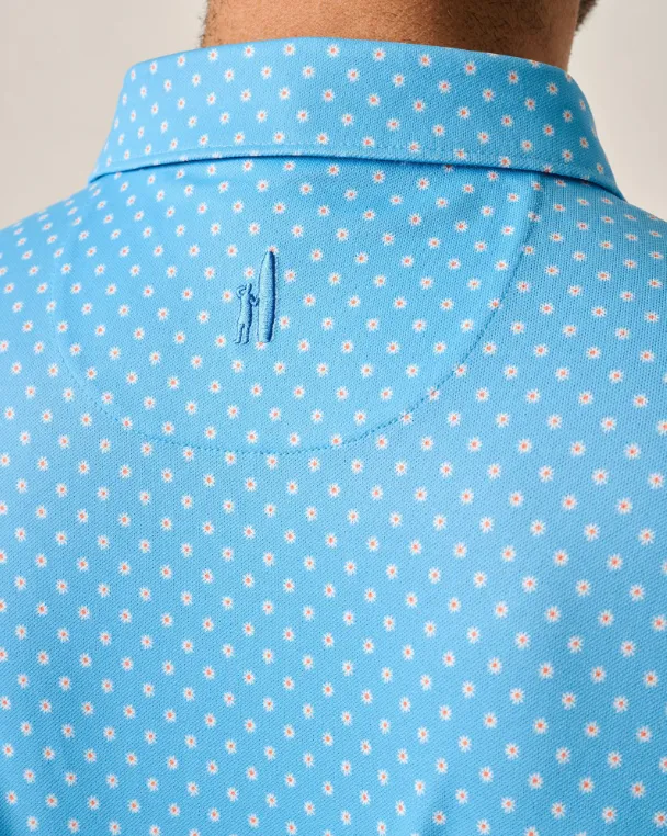 Mens Tori Richard Johnnie-O Daisy Prep-Formance Polo Shirt - Maliblu