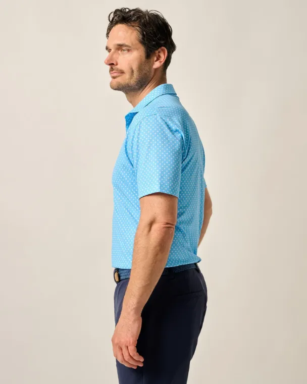 Mens Tori Richard Johnnie-O Daisy Prep-Formance Polo Shirt - Maliblu