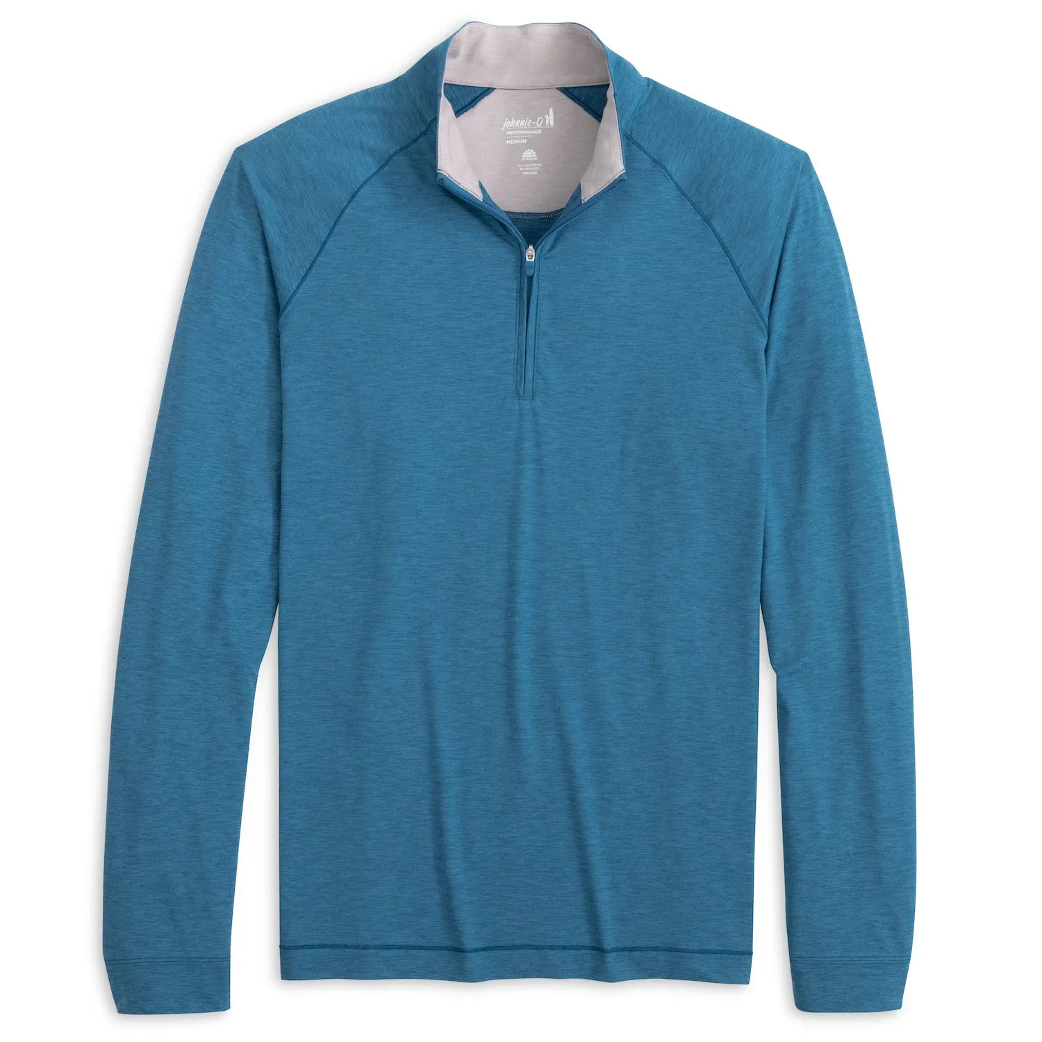 Mens Tori Richard Johnnie-O Freeborne Performance 1/4 Zip Pullover Sweater - Barrels Blue