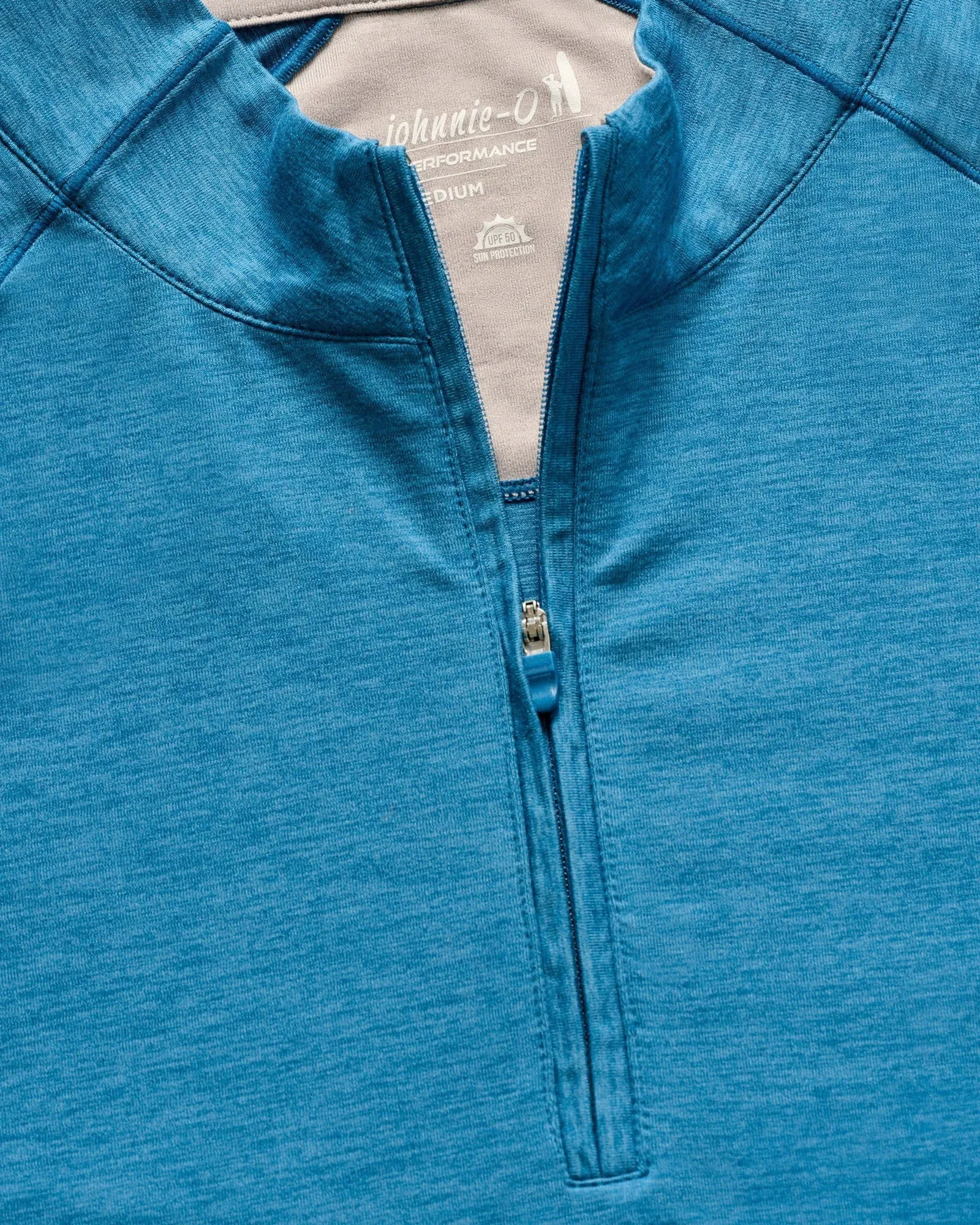 Mens Tori Richard Johnnie-O Freeborne Performance 1/4 Zip Pullover Sweater - Barrels Blue