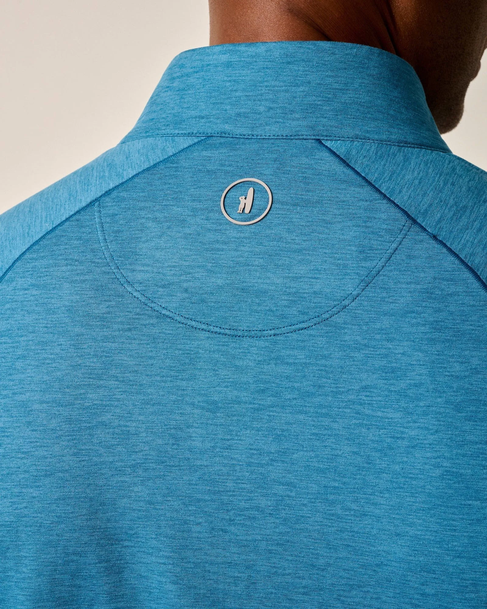 Mens Tori Richard Johnnie-O Freeborne Performance 1/4 Zip Pullover Sweater - Barrels Blue