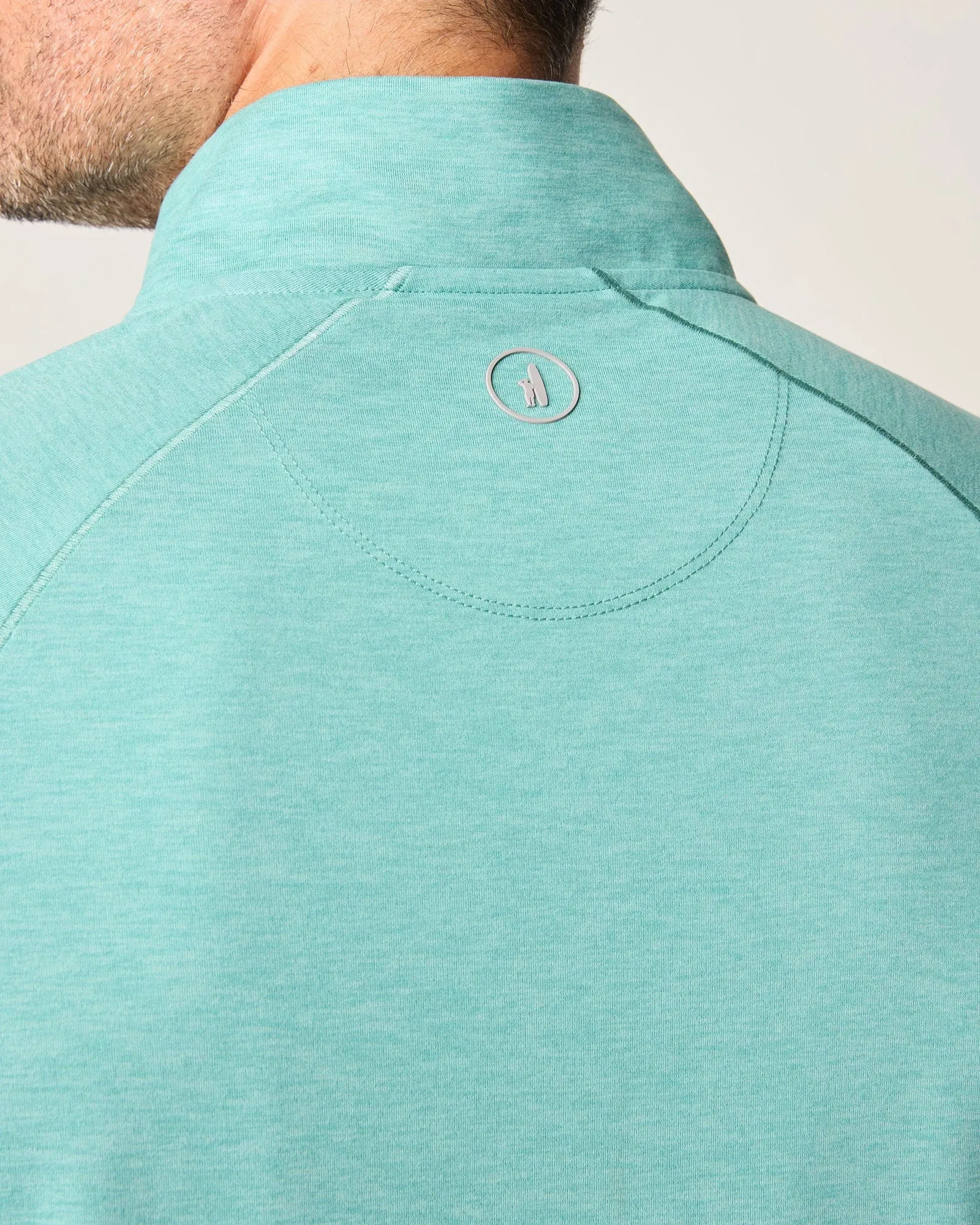 Mens Tori Richard Johnnie-O Freeborne Performance 1/4 Zip Pullover Sweater - Green Grass