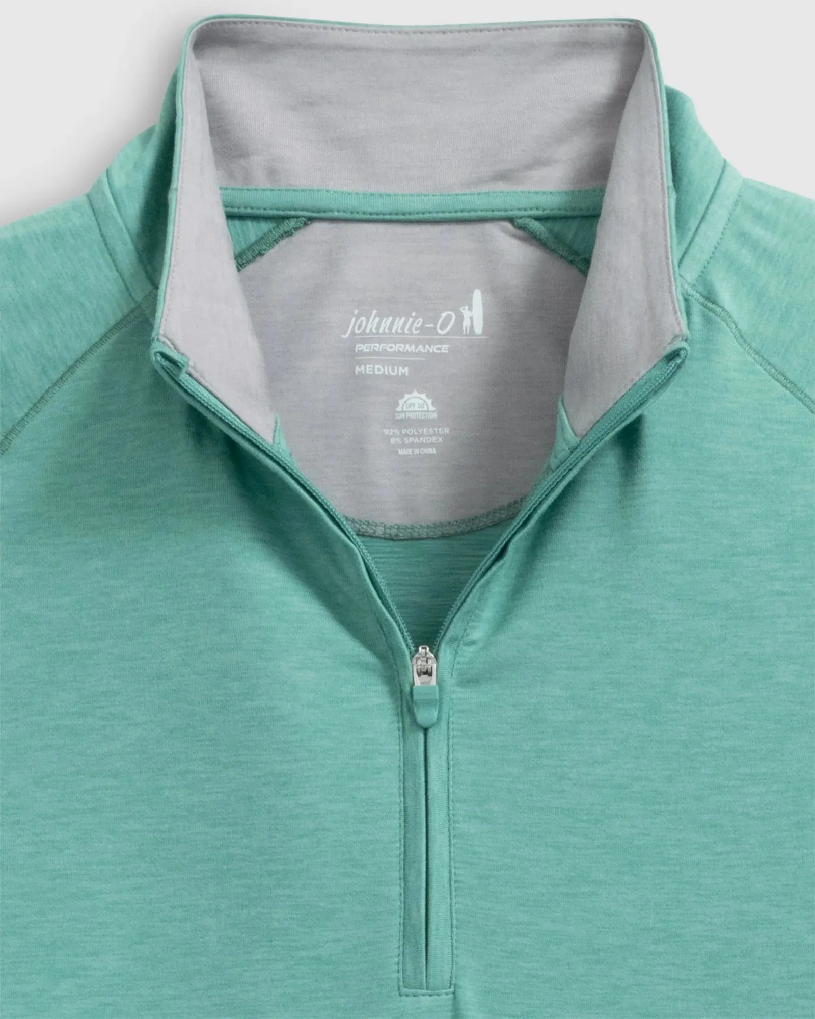 Mens Tori Richard Johnnie-O Freeborne Performance 1/4 Zip Pullover Sweater - Green Grass