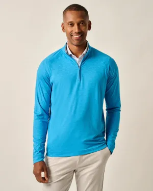 Mens Tori Richard Johnnie-O Freeborne Performance 1/4 Zip Pullover Sweater - Majorca