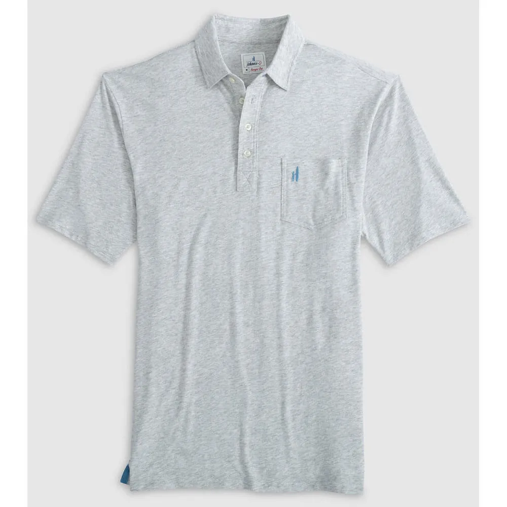 Mens Tori Richard Johnnie-O Heathered Original 2.0 Polo Shirt - Heather Gray*