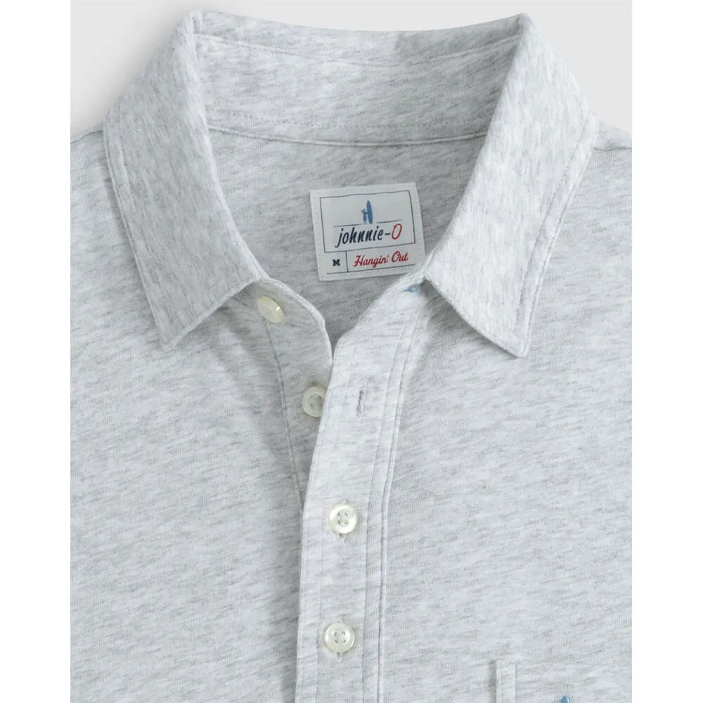 Mens Tori Richard Johnnie-O Heathered Original 2.0 Polo Shirt - Heather Gray*