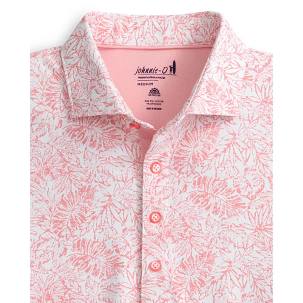 Mens Tori Richard Johnnie-O Hideaway Prep-Formance Polo Shirt - Paloma