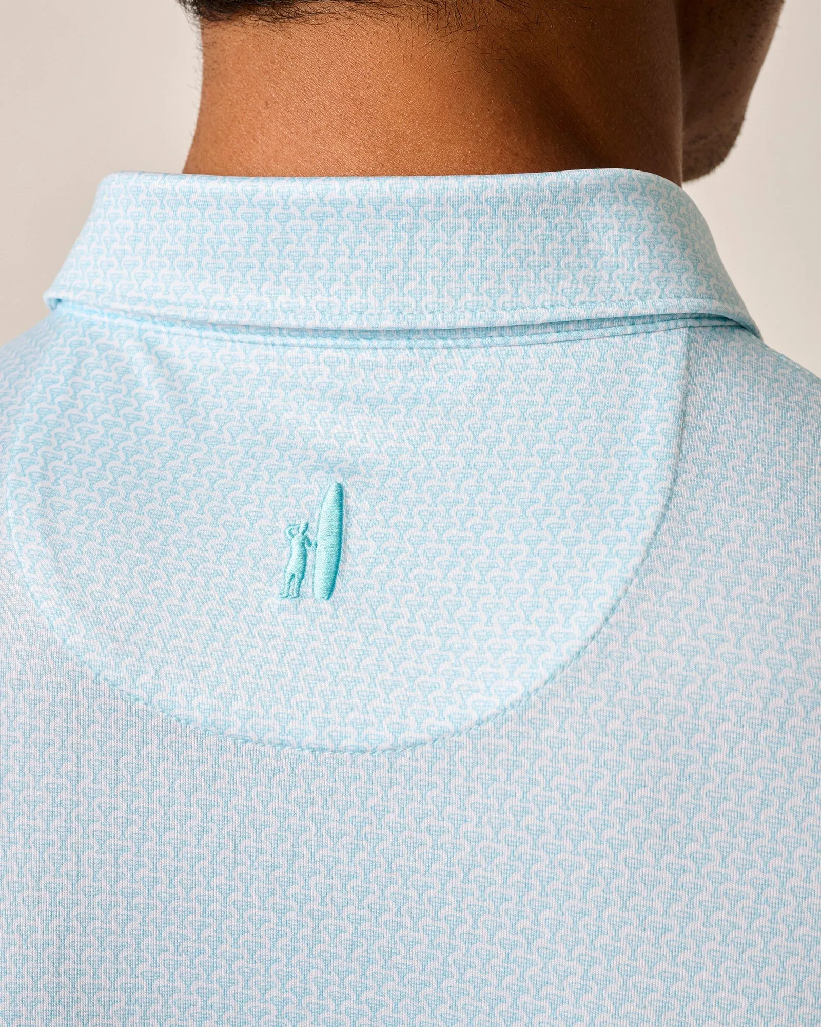 Mens Tori Richard Johnnie-O Island Times Prep-Formance Polo Shirt - Tarpon