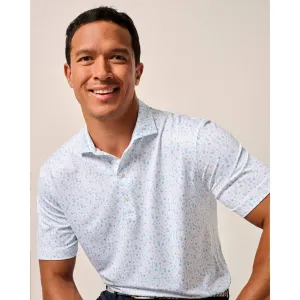 Mens Tori Richard Johnnie-O Juice Prep-Formance Polo Shirt - Maliblu