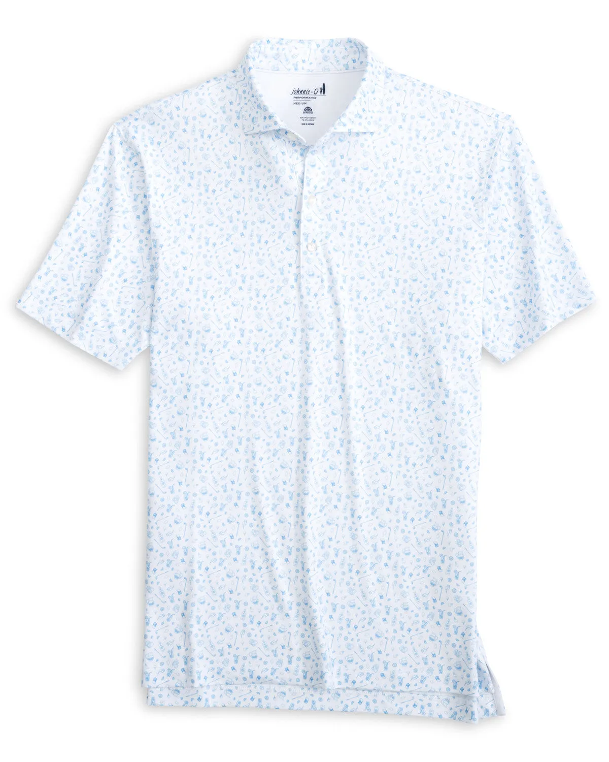 Mens Tori Richard Johnnie-O Juice Prep-Formance Polo Shirt - Maliblu